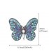 XSB251 - Elegant Diamond-Encrusted Butterfly Brooch